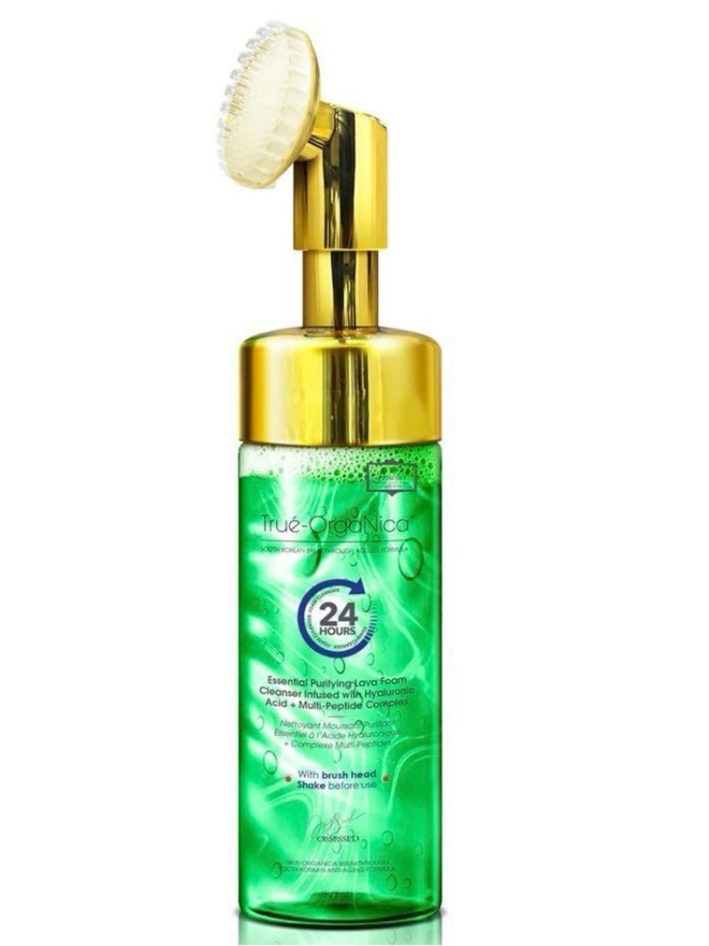 True Organica Cucumber Lava Foam Cleanser W/Brushhead ~ Retail $150